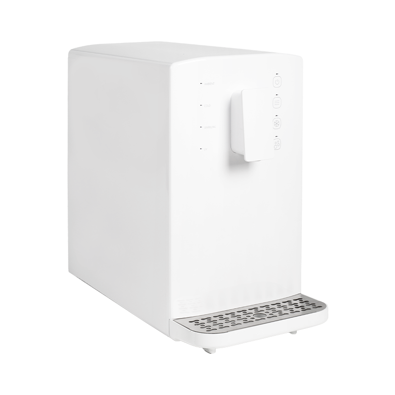 Distributore di acqua scintillante per banco d'ufficio con pulsante touch